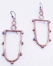 Load image into Gallery viewer, Open Knocker Copper Metal Earrings
