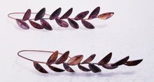 Load image into Gallery viewer, Organic Leaf &amp; Copper Metal Earrings

