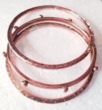 Load image into Gallery viewer, Copper Metal Bangle Set of 3
