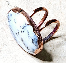 Load image into Gallery viewer, Dendritic Opal Ring Copper Hardware Size 7
