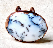 Load image into Gallery viewer, Dendritic Opal Ring Copper Hardware Size 7
