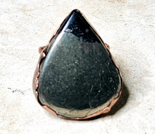 Load image into Gallery viewer, Natural Apache Goldstone Tear Drop Shape Ring Copper Metal Size 8
