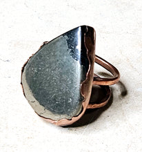 Load image into Gallery viewer, Natural Apache Goldstone Tear Drop Shape Ring Copper Metal Size 8
