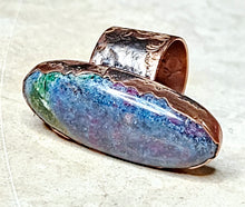 Load image into Gallery viewer, Natural Ruby Kyanite Ring Copper Metal Size 7.5
