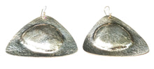 Load image into Gallery viewer, Hand Forged Brass Textured Tri Shape Earrings
