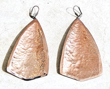 Load image into Gallery viewer, Hand Forged Hammered Textured Copper Earrings
