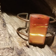 Load image into Gallery viewer, Mookaite &amp; Copper Metal Open Cuff Bracelet
