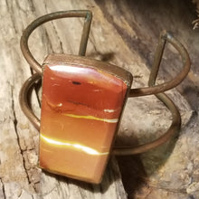 Load image into Gallery viewer, Mookaite &amp; Copper Metal Open Cuff Bracelet
