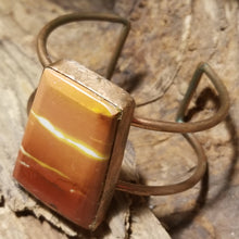 Load image into Gallery viewer, Mookaite &amp; Copper Metal Open Cuff Bracelet
