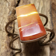 Load image into Gallery viewer, Mookaite &amp; Copper Metal Open Cuff Bracelet
