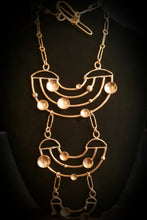 Load image into Gallery viewer, Copper Metal Three Tier  Neck Piece
