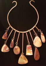 Load image into Gallery viewer, Mookaite &amp; Red Jasper Stones &amp; Copper Metal Neck Piece
