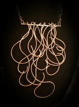 Load image into Gallery viewer, Copper Metal Wave Neck Piece
