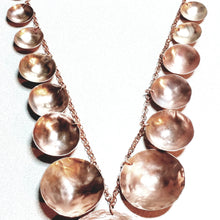 Load image into Gallery viewer, Dapped Copper Disc Neck Piece
