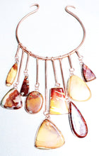 Load image into Gallery viewer, Mookaite &amp; Red Jasper Stones &amp; Copper Metal Neck Piece
