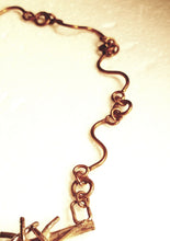 Load image into Gallery viewer, Copper Metal Wave Neck Piece
