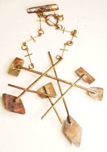 Load image into Gallery viewer, Onyx &amp; Copper Metal Neck Piece
