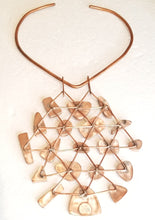 Load image into Gallery viewer, Multi-Stone Agate &amp; Copper Metal Neck Piece
