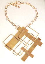 Load image into Gallery viewer, Brass Metal Hand Forged Collage Neck Piece
