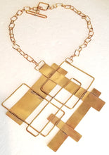 Load image into Gallery viewer, Brass Metal Hand Forged Collage Neck Piece
